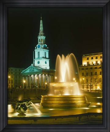 Framed Trafalgar Square, London, England Print