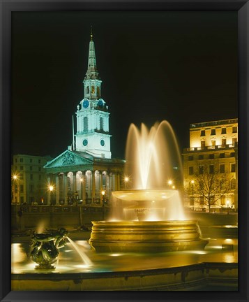 Framed Trafalgar Square, London, England Print