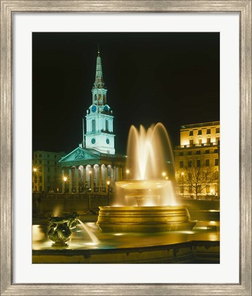 Framed Trafalgar Square, London, England Print