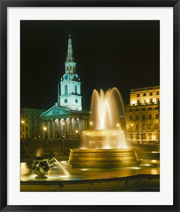 Framed Trafalgar Square, London, England Print