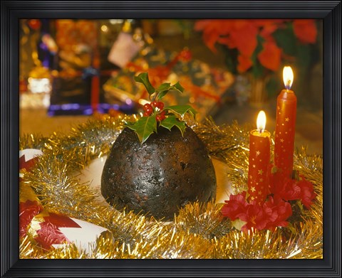 Framed Christmas Pudding, England Print