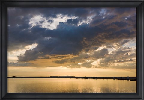 Framed Evening light at West Kirby, Wirral, England Print