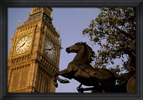 Framed Big Ben Clock Tower, London, England Print