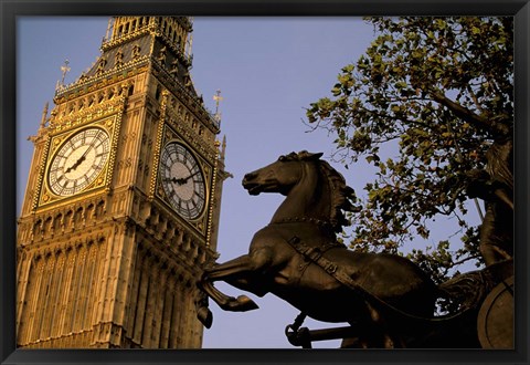 Framed Big Ben Clock Tower, London, England Print