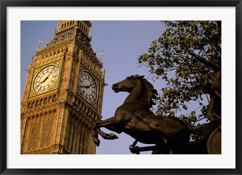 Framed Big Ben Clock Tower, London, England Print