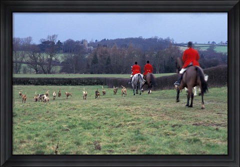 Framed Quorn Fox Hunt, Leicestershire, England Print