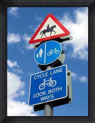 Framed Sign, Epping Forest, London, England Print