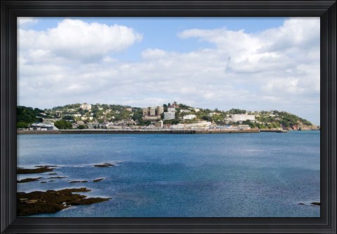 Framed Village of Torquay, Devon, England Print