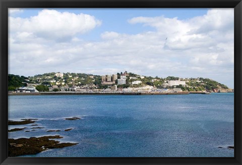 Framed Village of Torquay, Devon, England Print