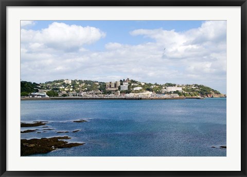 Framed Village of Torquay, Devon, England Print