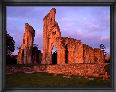Framed Glastonbury Abbey, England Print
