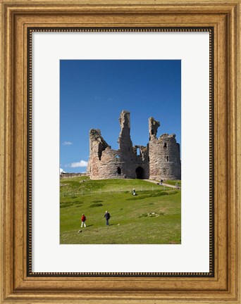Framed Dunstanburgh Castle Ruins, Northumberland, England Print