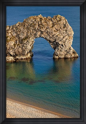 Framed Durdle Door Arch, Jurassic Coast World Heritage Site, Dorset, England Print