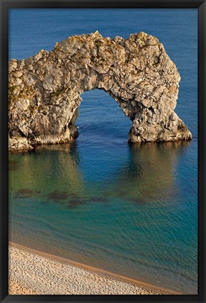 Framed Durdle Door Arch, Jurassic Coast World Heritage Site, Dorset, England Print