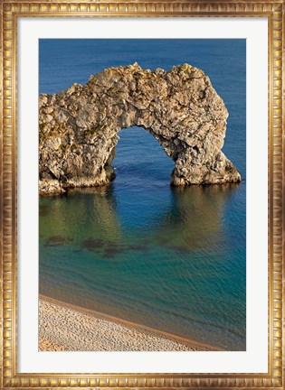 Framed Durdle Door Arch, Jurassic Coast World Heritage Site, Dorset, England Print