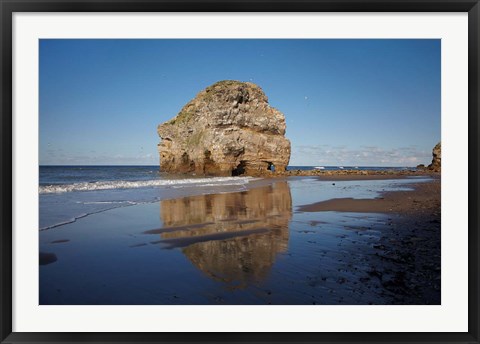 Framed Marsden Rock, South Shields, South Tyneside, England Print