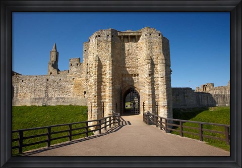 Framed Warkworth Castle, Warkworth, Northumberland, England Print