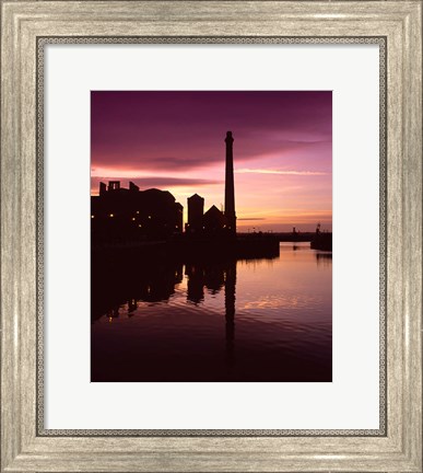 Framed Pumphouse, Albert Dock, Liverpool, Merseyside, England Print