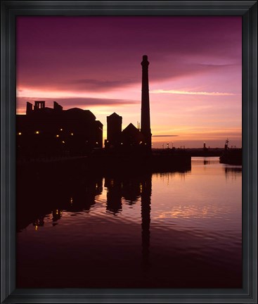 Framed Pumphouse, Albert Dock, Liverpool, Merseyside, England Print