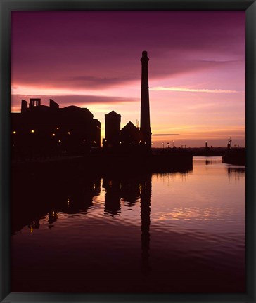 Framed Pumphouse, Albert Dock, Liverpool, Merseyside, England Print