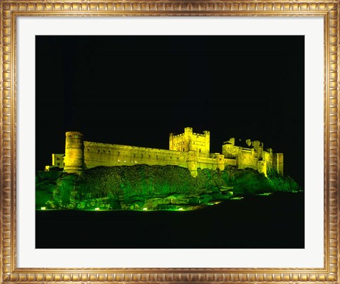 Framed Bamburgh Castle, Northumberland, England Print