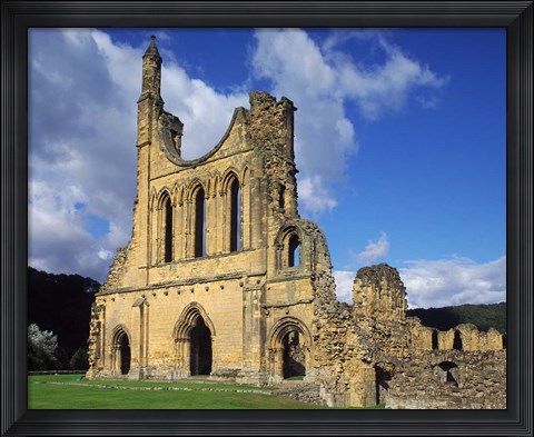 Framed Byland Abbey, North Yorkshire, England Print