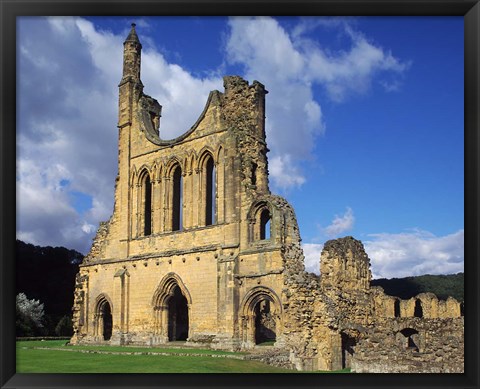 Framed Byland Abbey, North Yorkshire, England Print