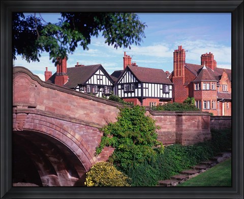 Framed Dell, Port Sunlight Village, Wirral, Merseyside, England Print