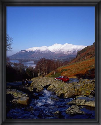 Framed Ashness Bridge in Lake District National Park, Cumbria, England Print