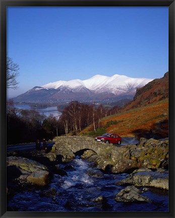 Framed Ashness Bridge in Lake District National Park, Cumbria, England Print