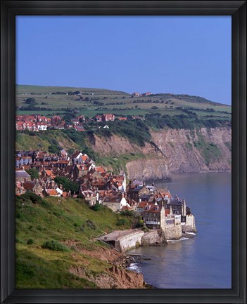 Framed Robin Hood Bay, North Yorkshire, England Print