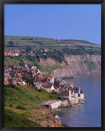 Framed Robin Hood Bay, North Yorkshire, England Print