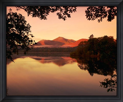 Framed Derwent Water in The Lake District, Cumbria, England Print