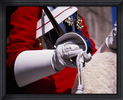Framed Lifegaurd at Horseguards Parade, London, England Print