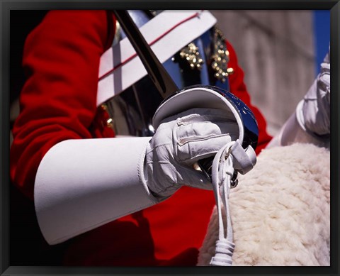 Framed Lifegaurd at Horseguards Parade, London, England Print