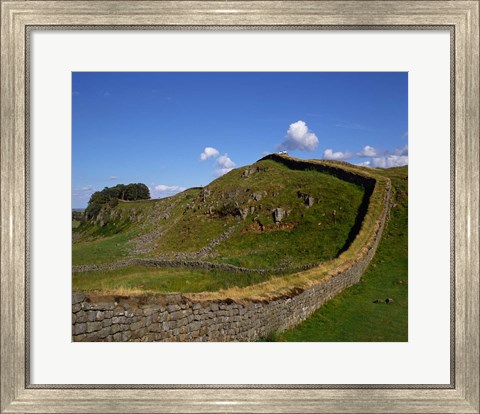 Framed Hadrian&#39;s Wall, Northumberland, England Print