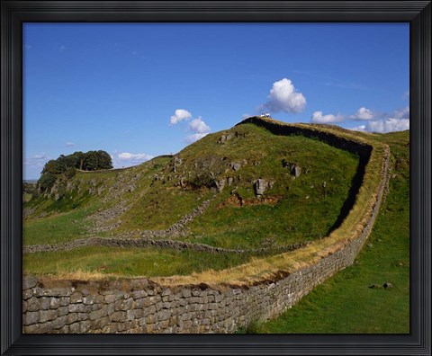 Framed Hadrian&#39;s Wall, Northumberland, England Print