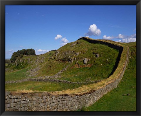 Framed Hadrian&#39;s Wall, Northumberland, England Print