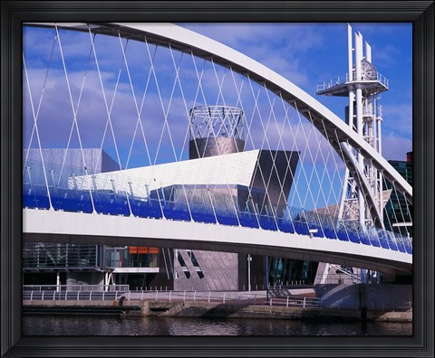 Framed Lowry Centre, Art Gallery, Salford Quays, Manchester, England Print