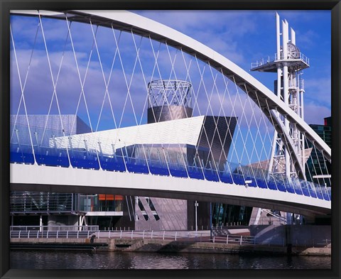 Framed Lowry Centre, Art Gallery, Salford Quays, Manchester, England Print