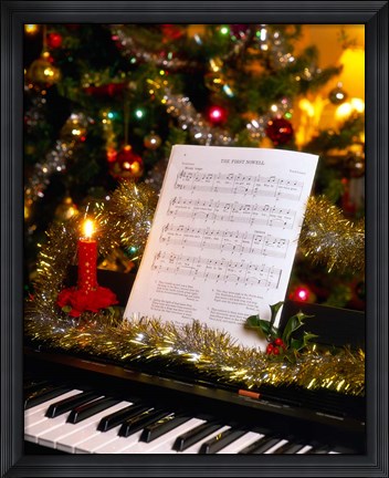 Framed Christmas Scene, England Print