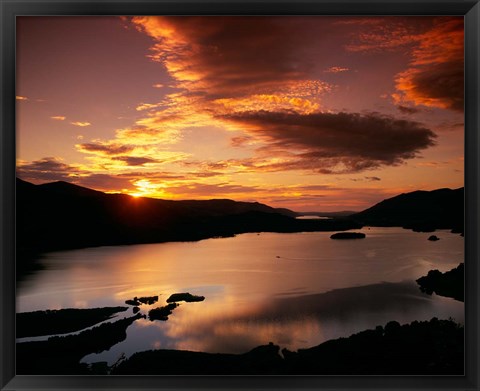 Framed Derwent Water in Lake District National Park, Cumbria, England Print