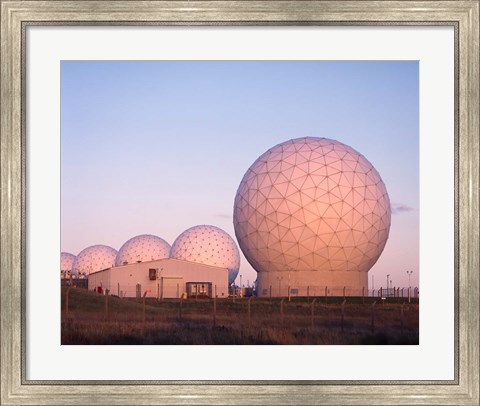 Framed Menwith Hill, Early Warning Station, North Yorkshire, England Print
