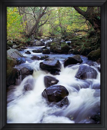 Framed Waterfall, England Print