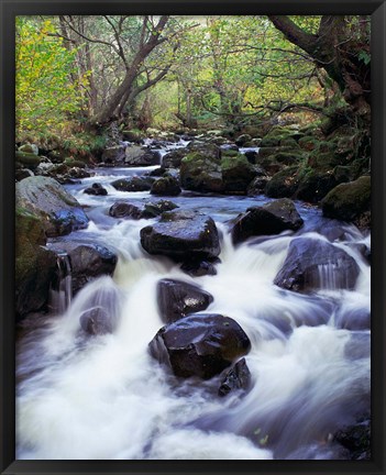 Framed Waterfall, England Print