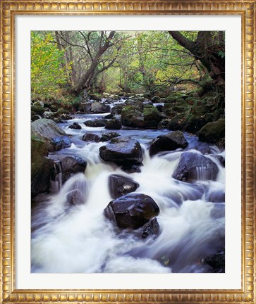 Framed Waterfall, England Print