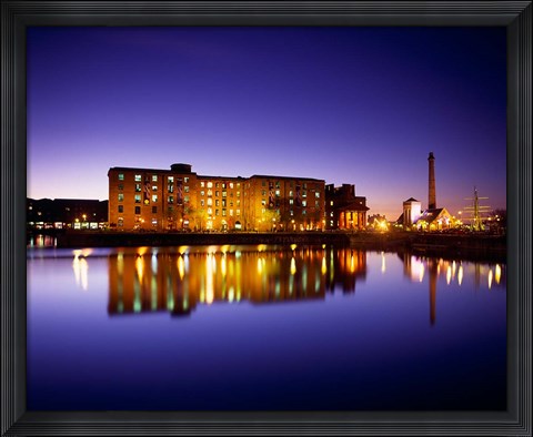 Framed Albert Dock, Liverpool, Merseyside, England Print