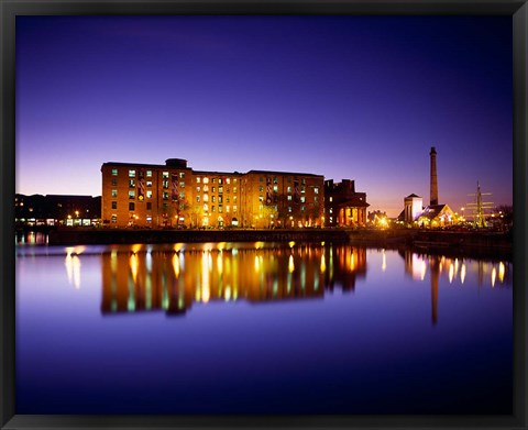 Framed Albert Dock, Liverpool, Merseyside, England Print