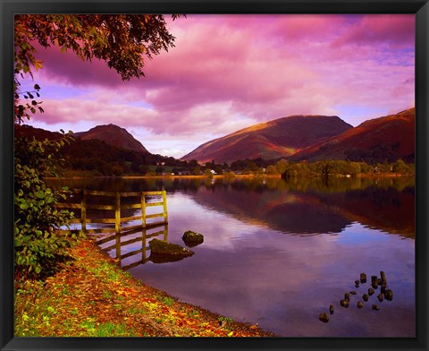 Framed Grasmere in The Lake District, Cumbria, England Print