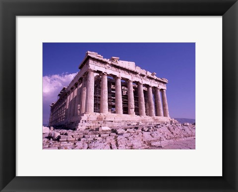 Framed Parthenon on the Acropolis, Ancient Greek Architecture, Athens, Greece Print